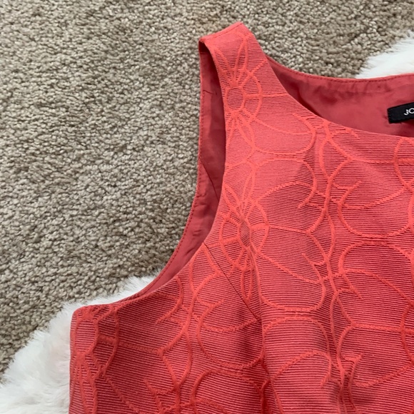 Jones Wear Coral Floral Sleeveless Dress- 12 - Picture 3 of 11
